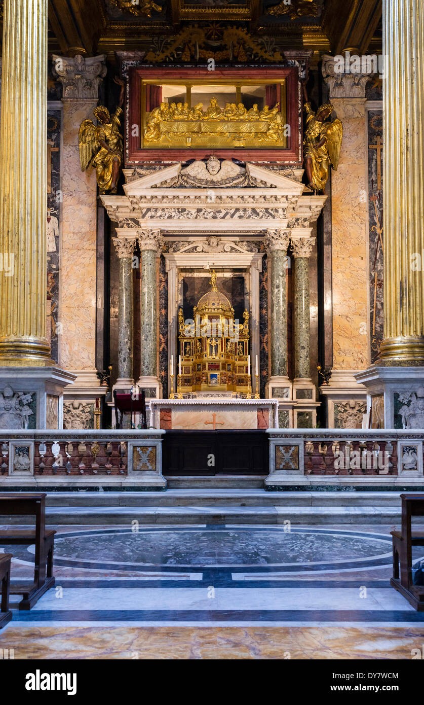 La Cappella del SS.mo Sacramento, Cappella di Ss.mo Sacramento, Patriarcale Basilica di San Giovanni in Laterano, del IV secolo, Lateranense Foto Stock