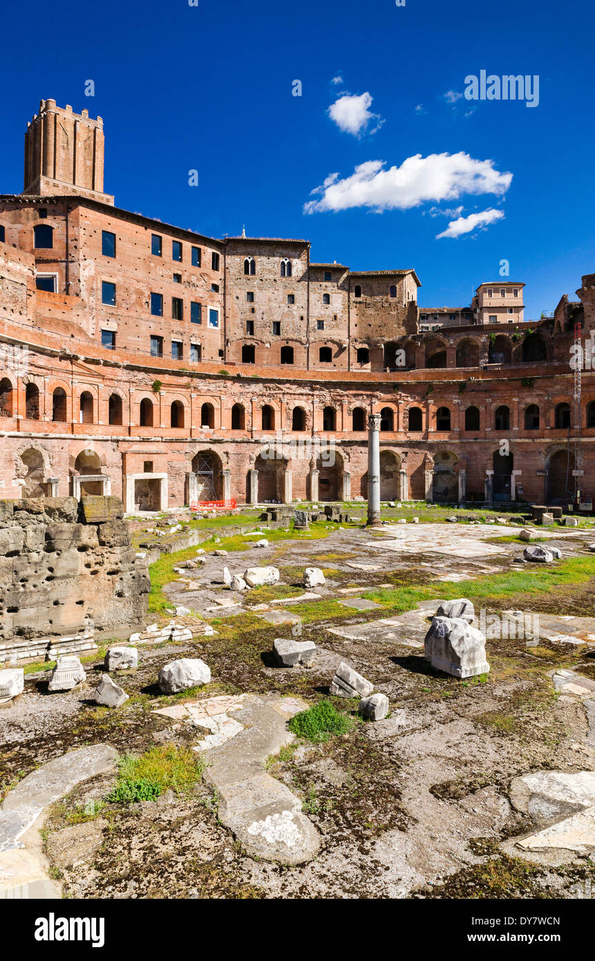 Mercati di Traiano, Mercati di Traiano, il Foro di Traiano, Foro di Traiano, Foro Romano, Roma, lazio, Italy Foto Stock