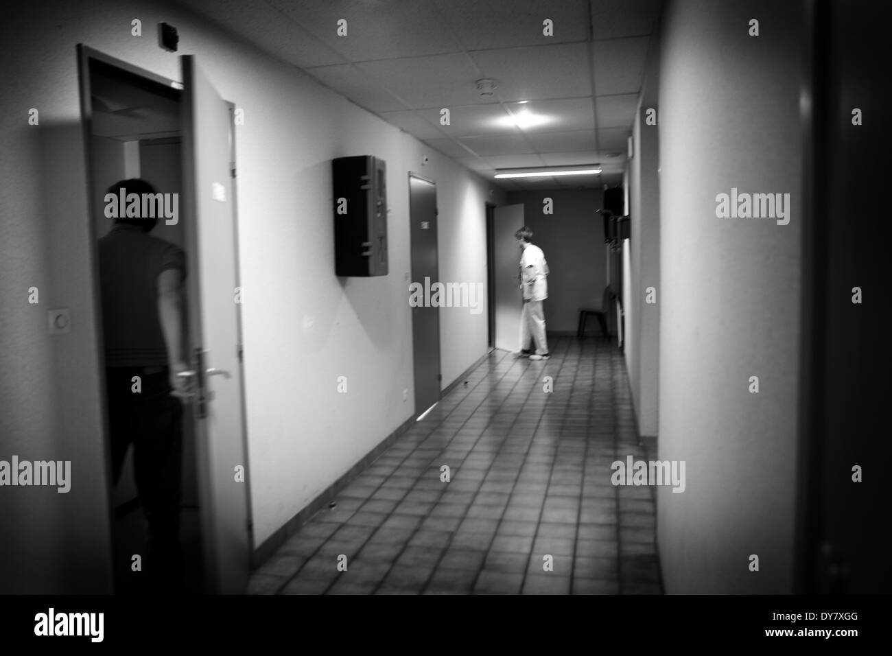 Ospedale psichiatrico Foto Stock