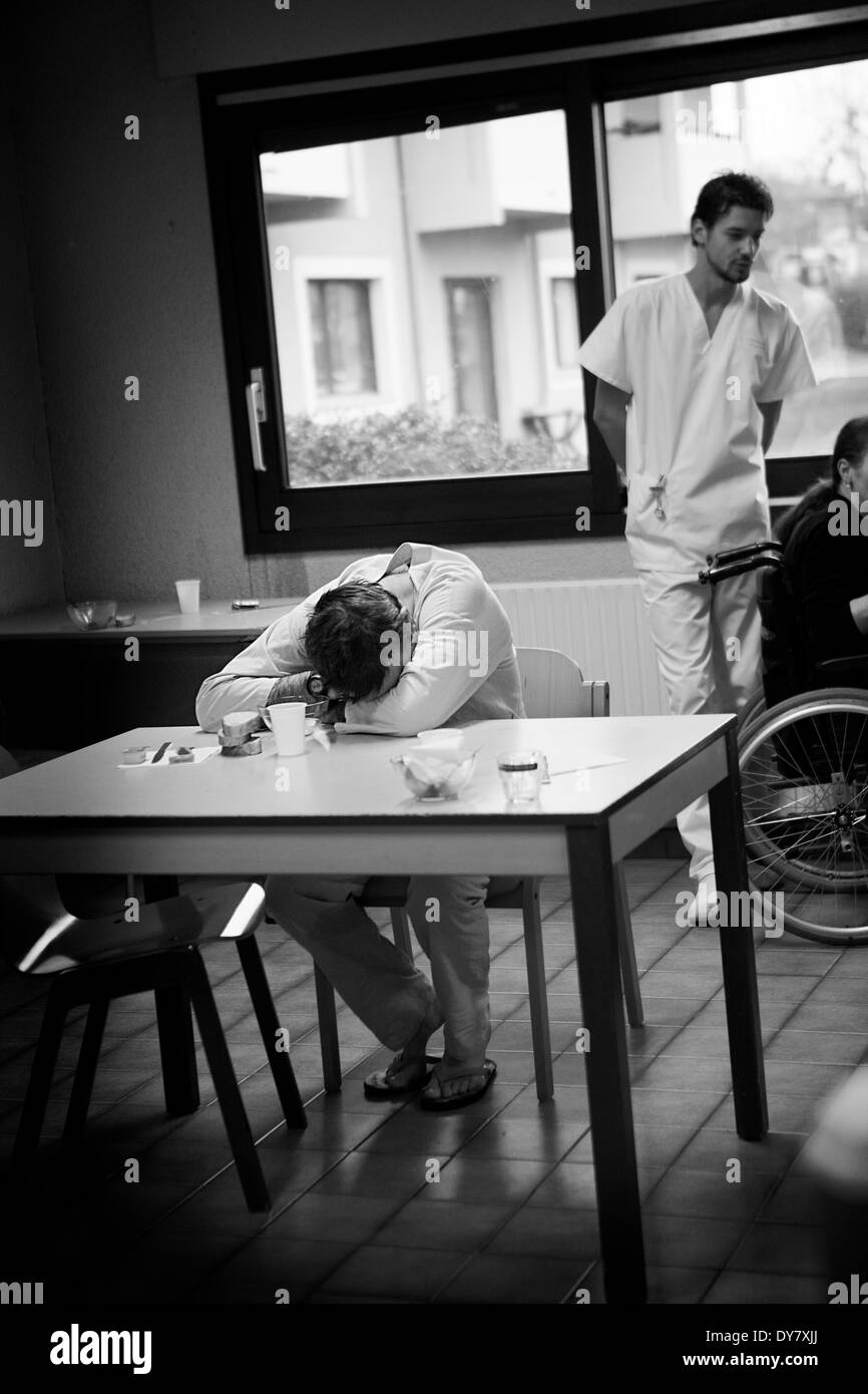Ospedale psichiatrico Foto Stock
