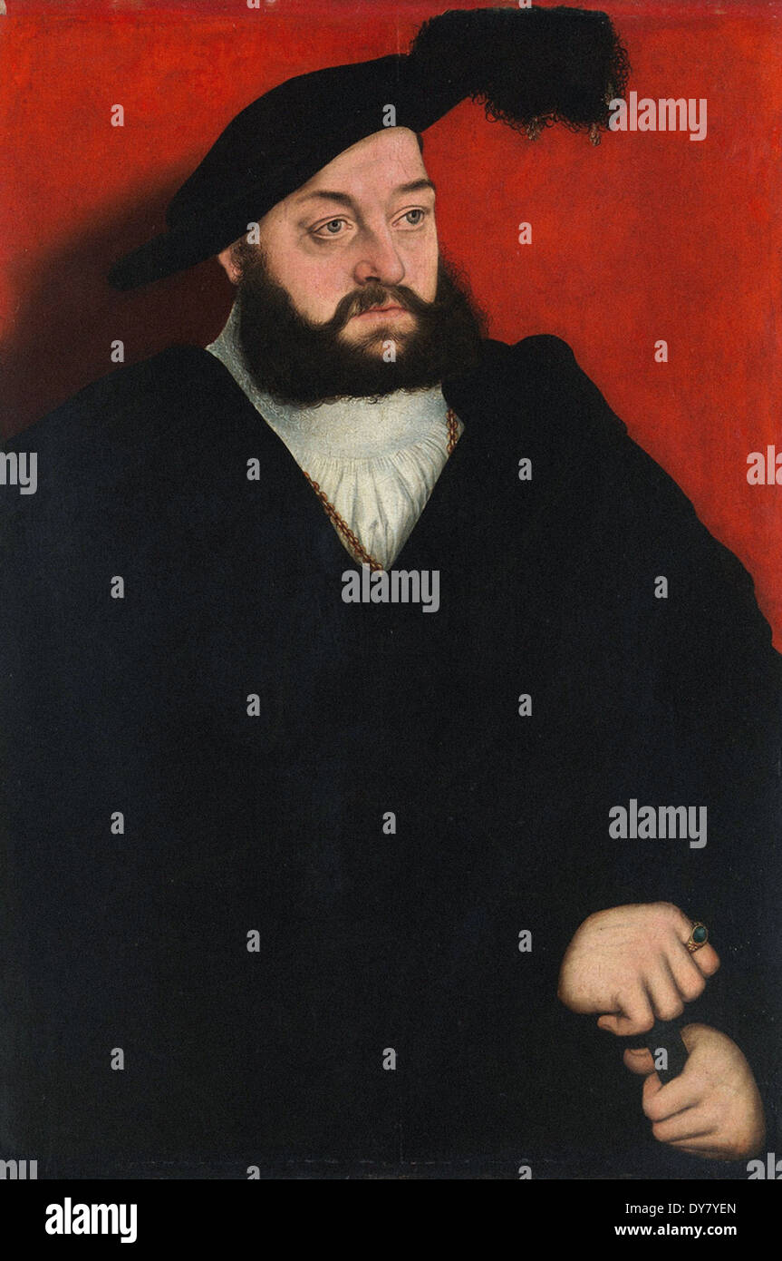 Lucas Cranach il Vecchio Giovanni, Duca di Sassonia Foto Stock