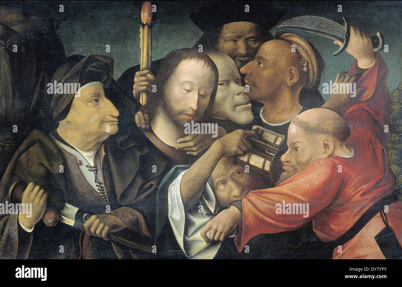 Hieronymus Bosch l arresto di Cristo Foto Stock