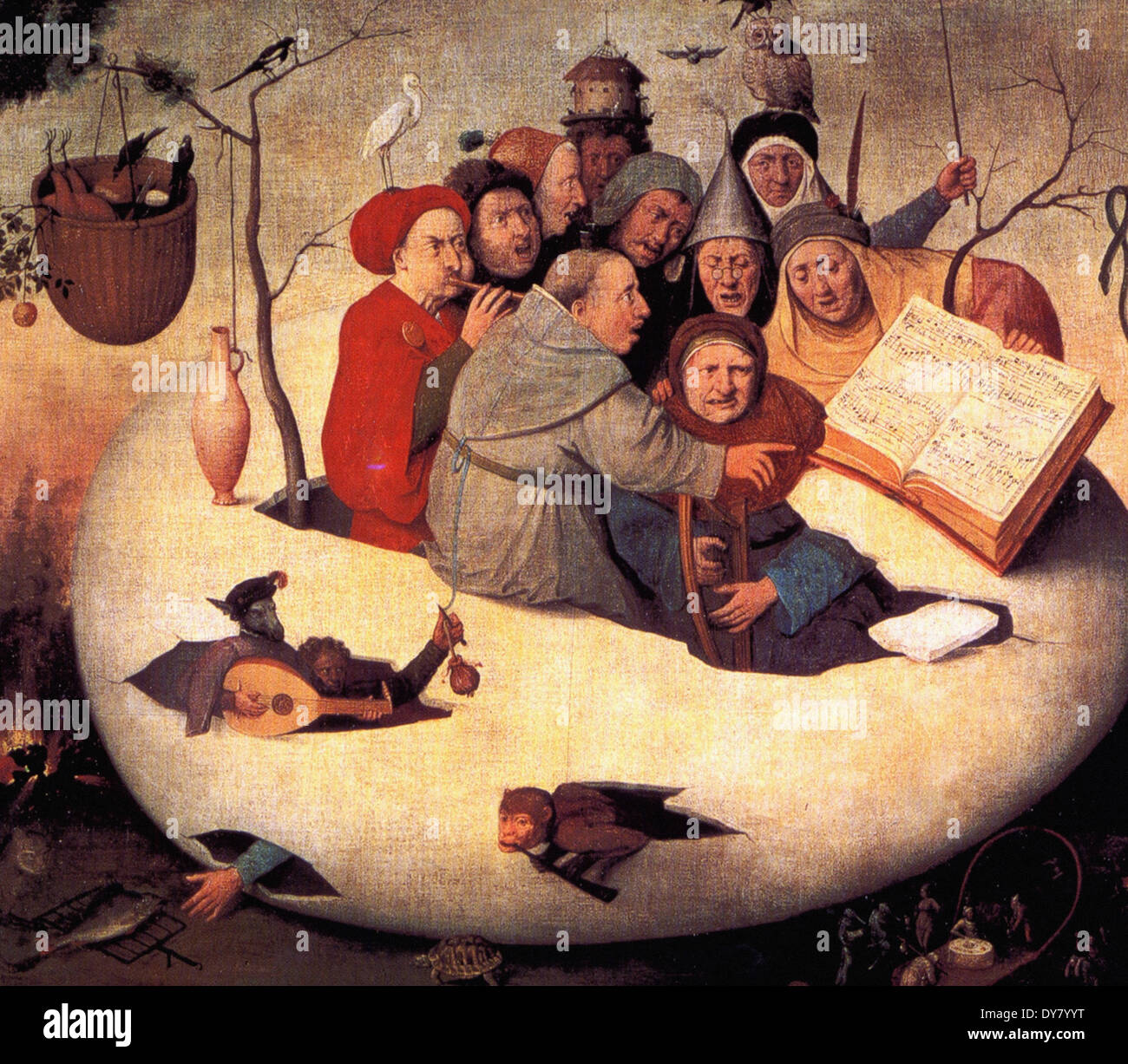 Hieronymus Bosch Il Concerto nell'uovo Foto Stock