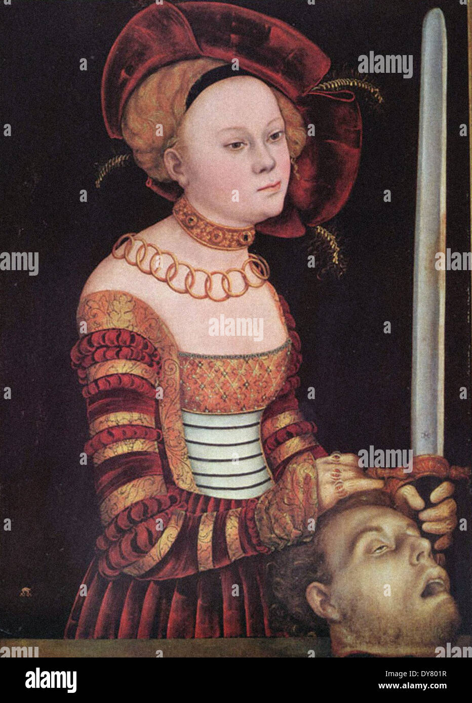 Lucas Cranach il Vecchio Giuditta con la testa di Oloferne 1 Foto Stock