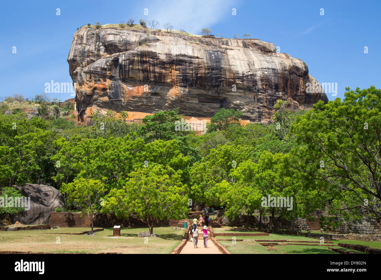 Rovine di Sigiriya nello Sri Lanka Foto Stock