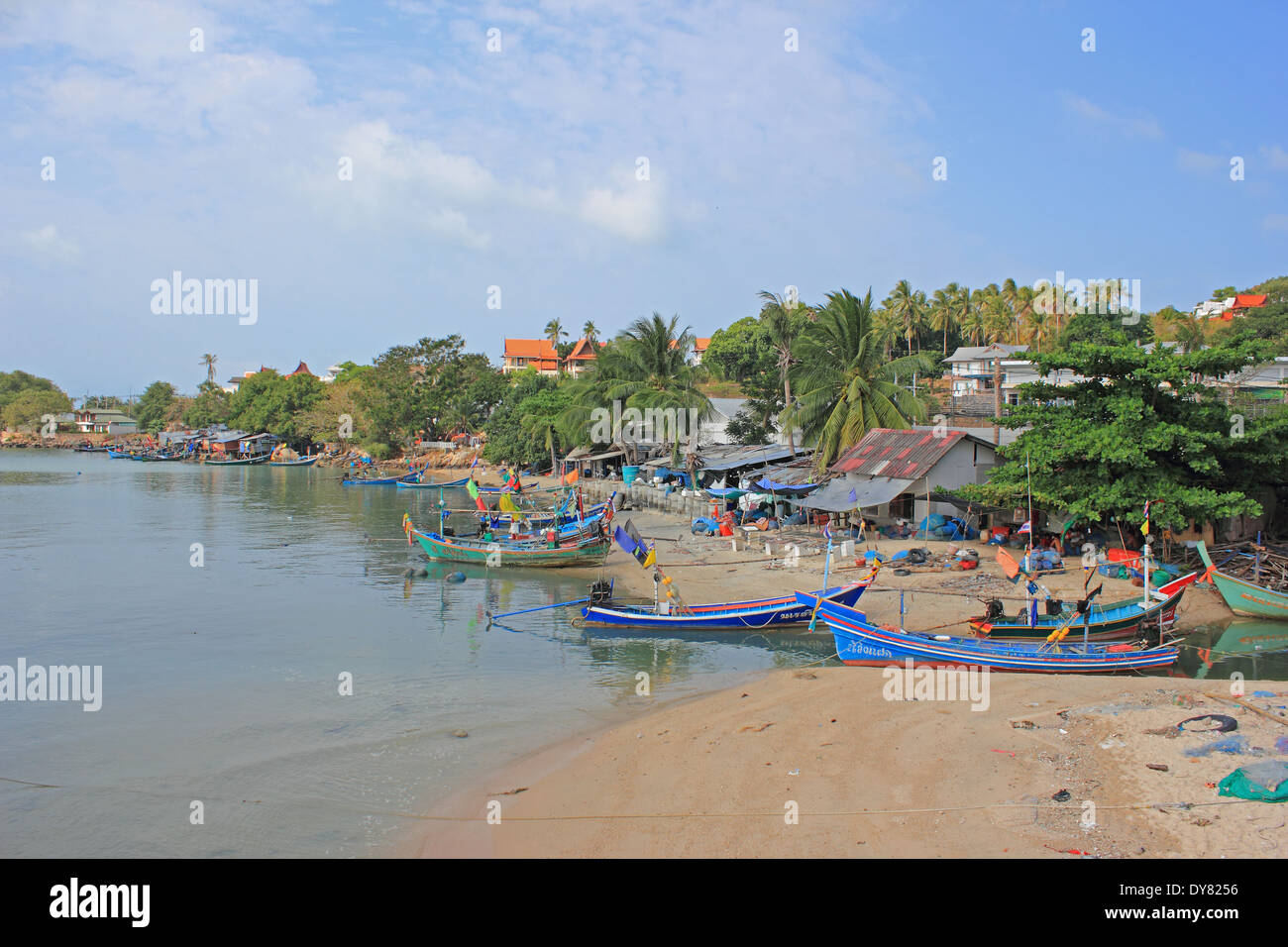 Villaggio di Pescatori, Koh Samui, Thailandia Foto Stock
