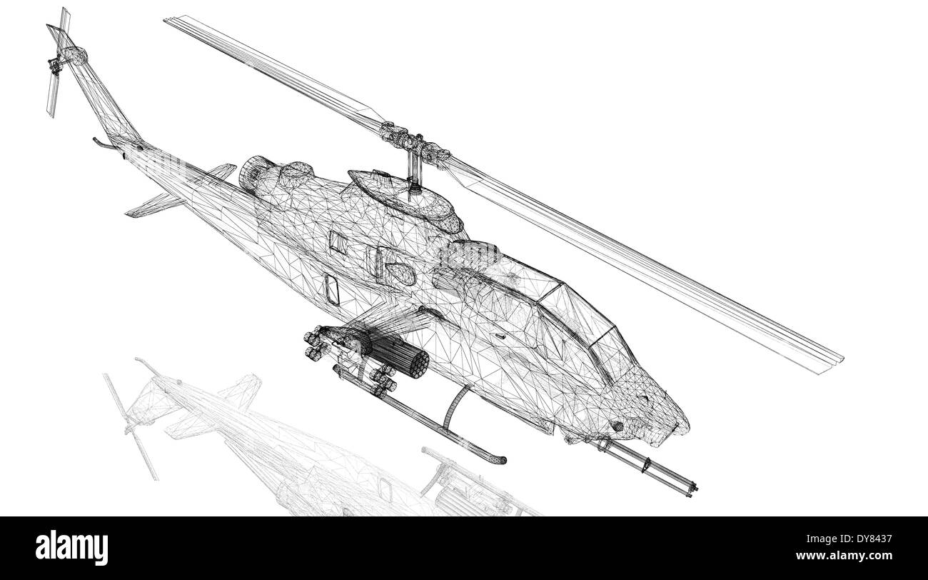 Elicottero militare Foto Stock