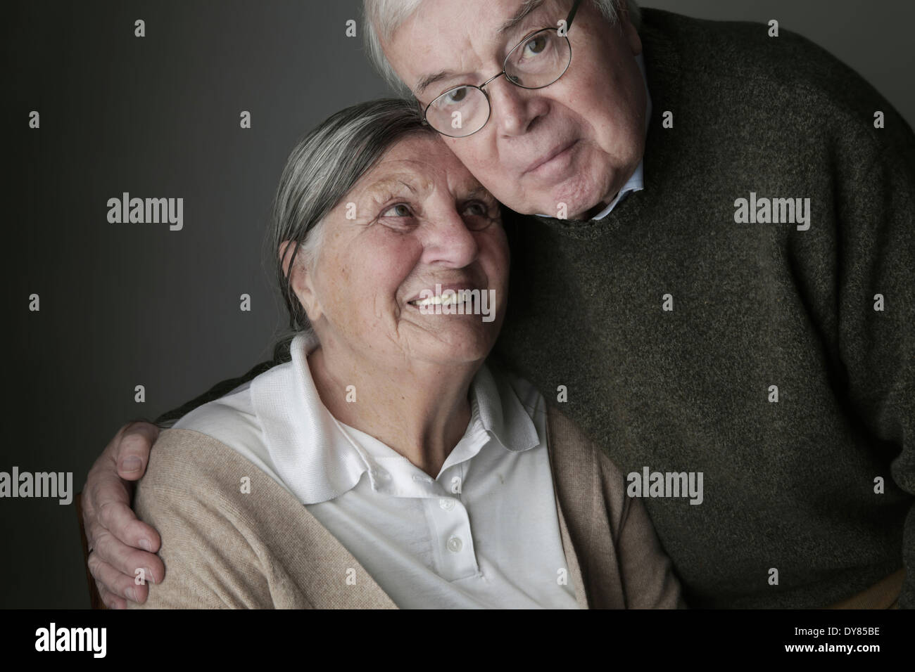 Ritratto di Coppia senior, close-up Foto Stock