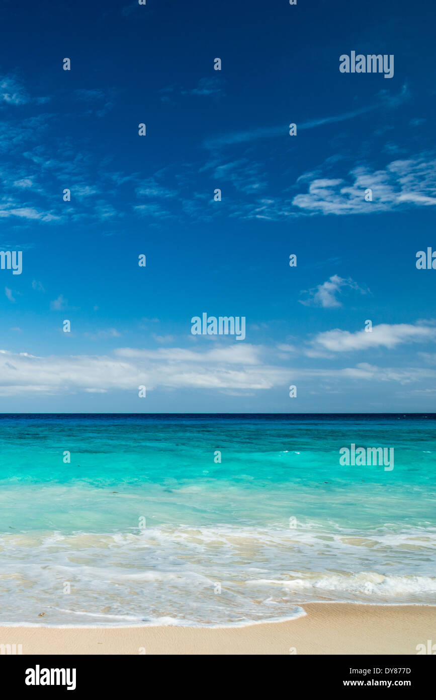 Spiaggia tropicale con acqua turchese Foto Stock