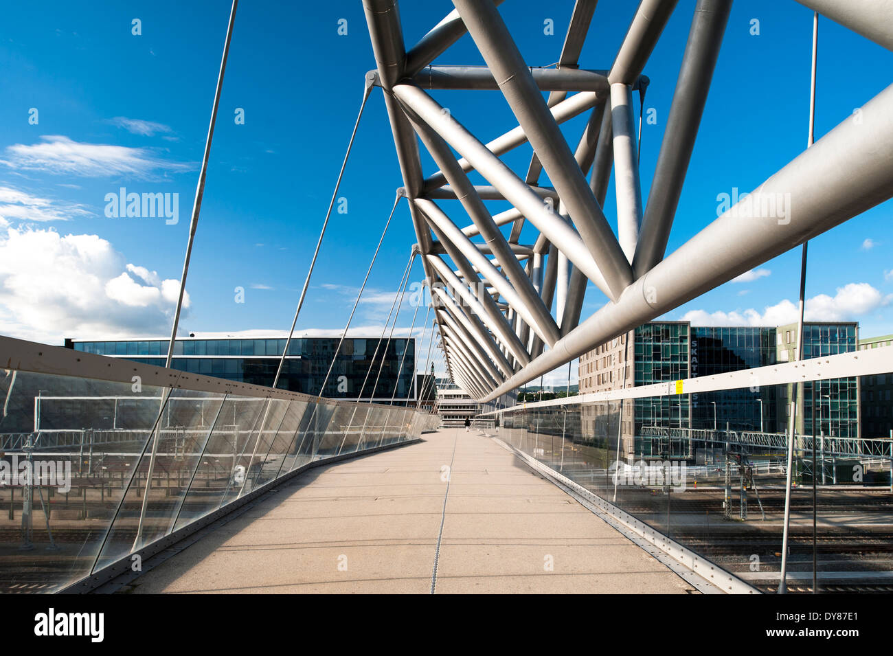 Uffici moderni e gli appartamenti, Oslo, Norvegia Foto Stock