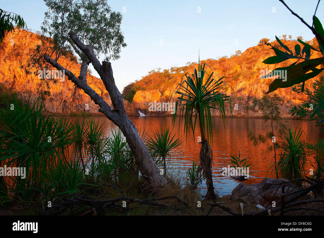 Australia, Edith Falls,, Nitmiluk National Park, Kathrine Gorge, Northern Territory, fiume, flusso, Foto Stock