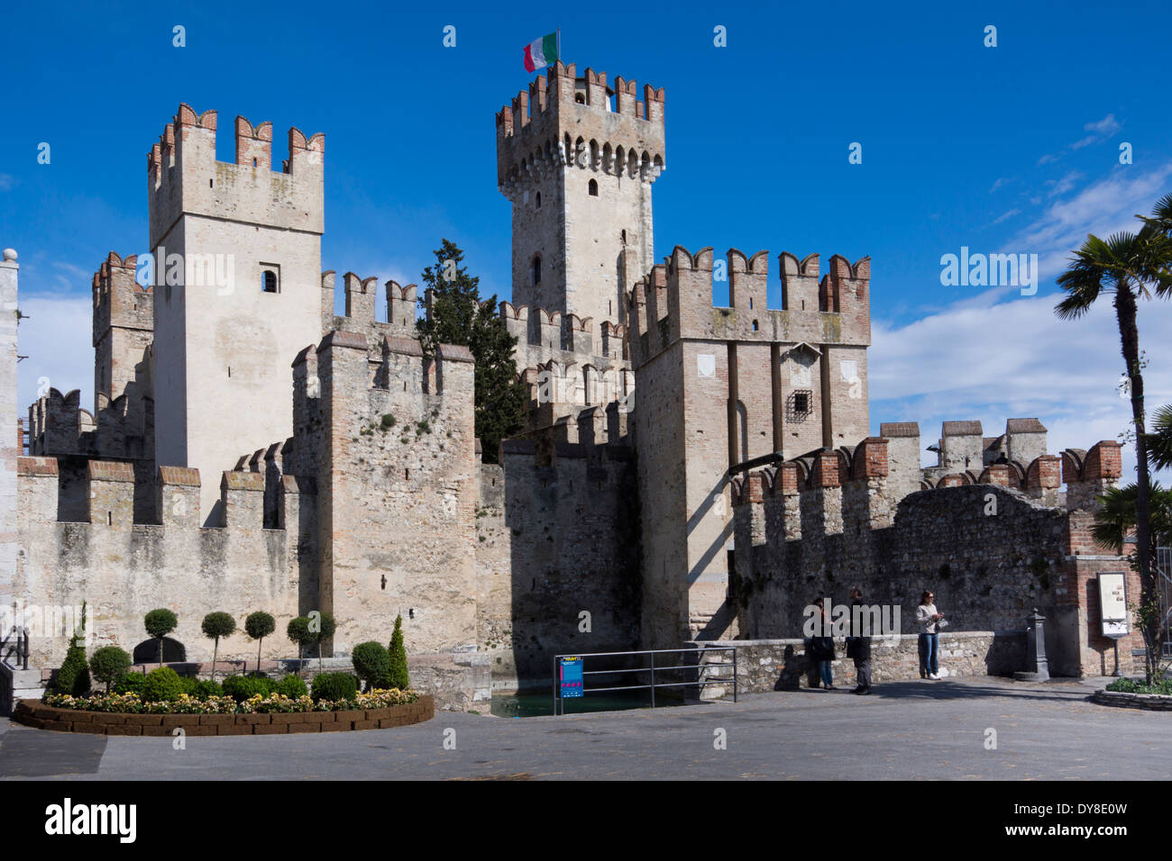 Castello scaligero, Sirmione sul lago di garda, Italia, Europa Foto Stock