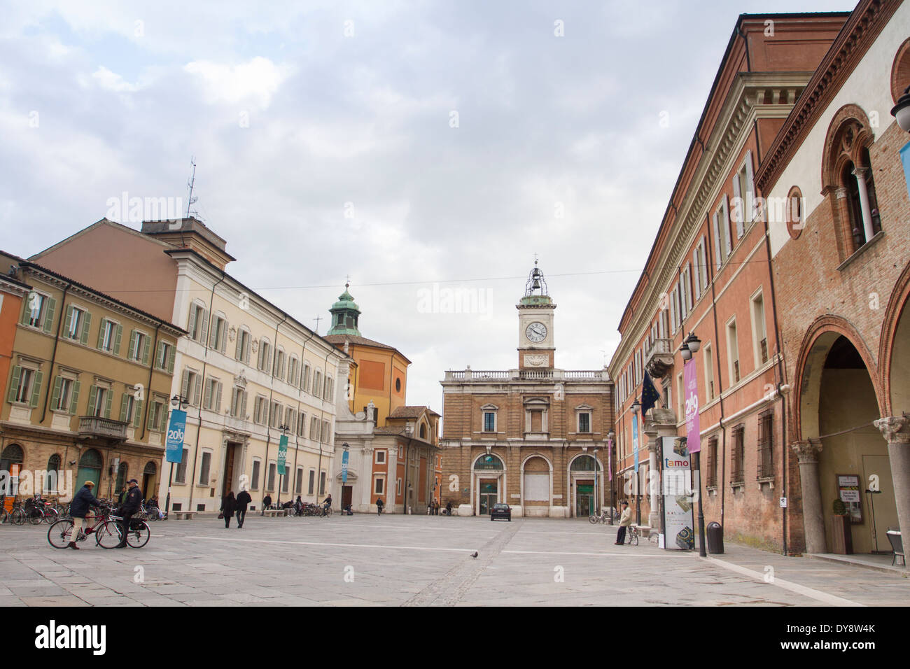 Piazza del Popolo, Ravenna, Emilia Romagna, Italia Foto Stock