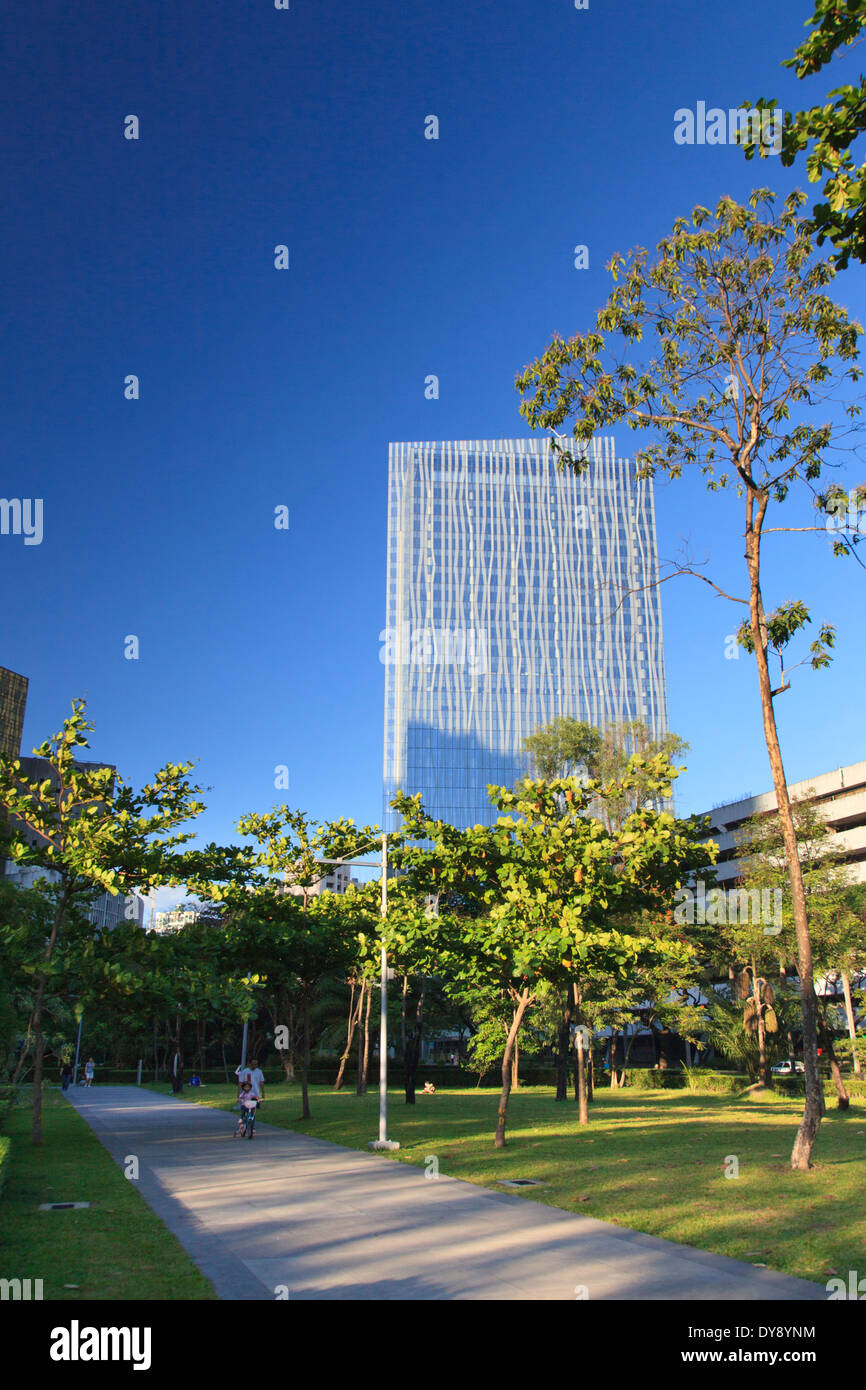 Filippine, Manila Makati Business District, Makati Avenue, Parco Foto Stock