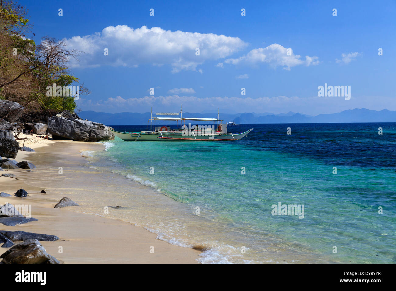 Filippine, Palawan El Nido, Isola di Shimizu Foto Stock