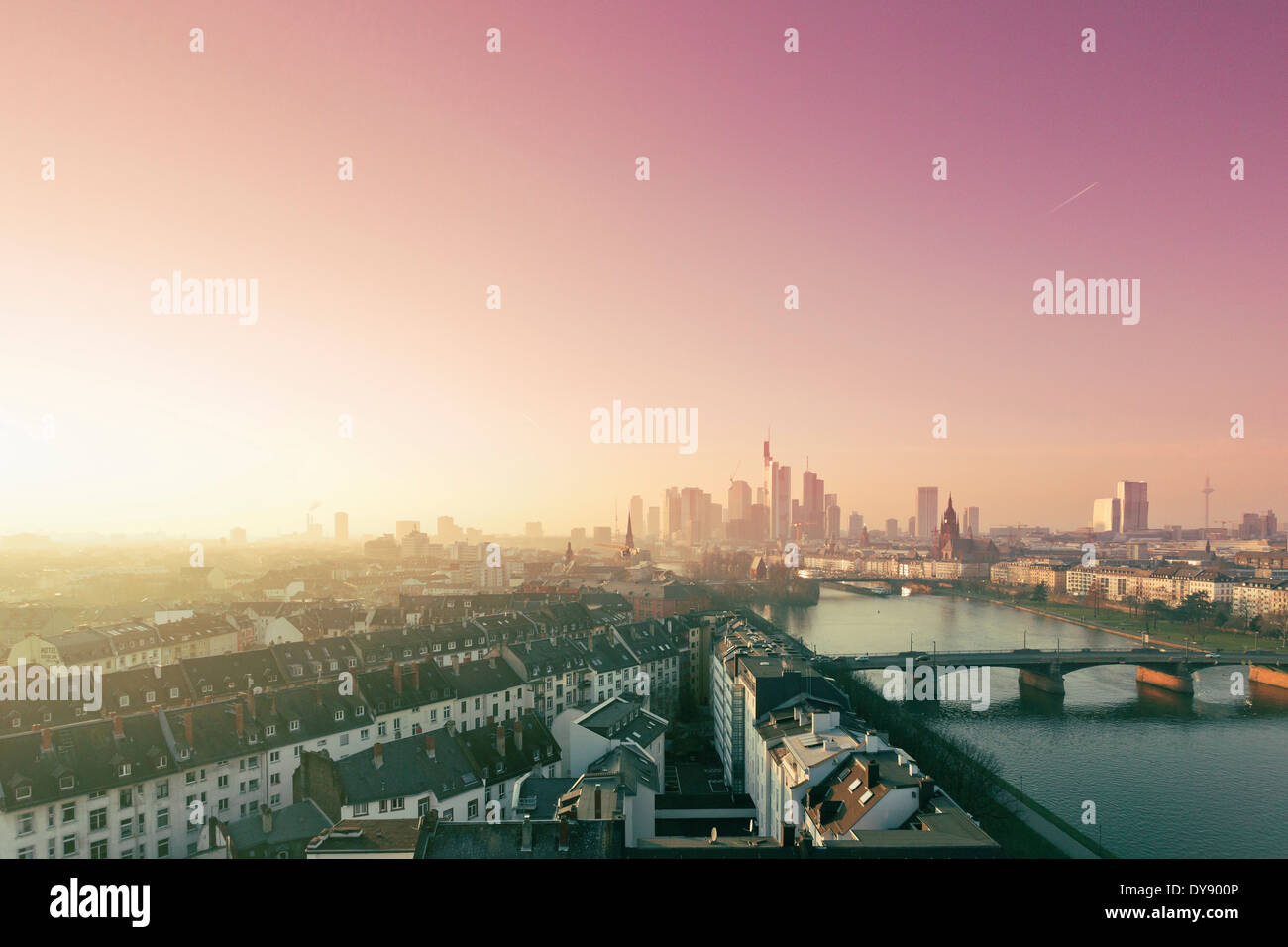 Germania, Hesse, vista di Frankfurt am Main Foto Stock