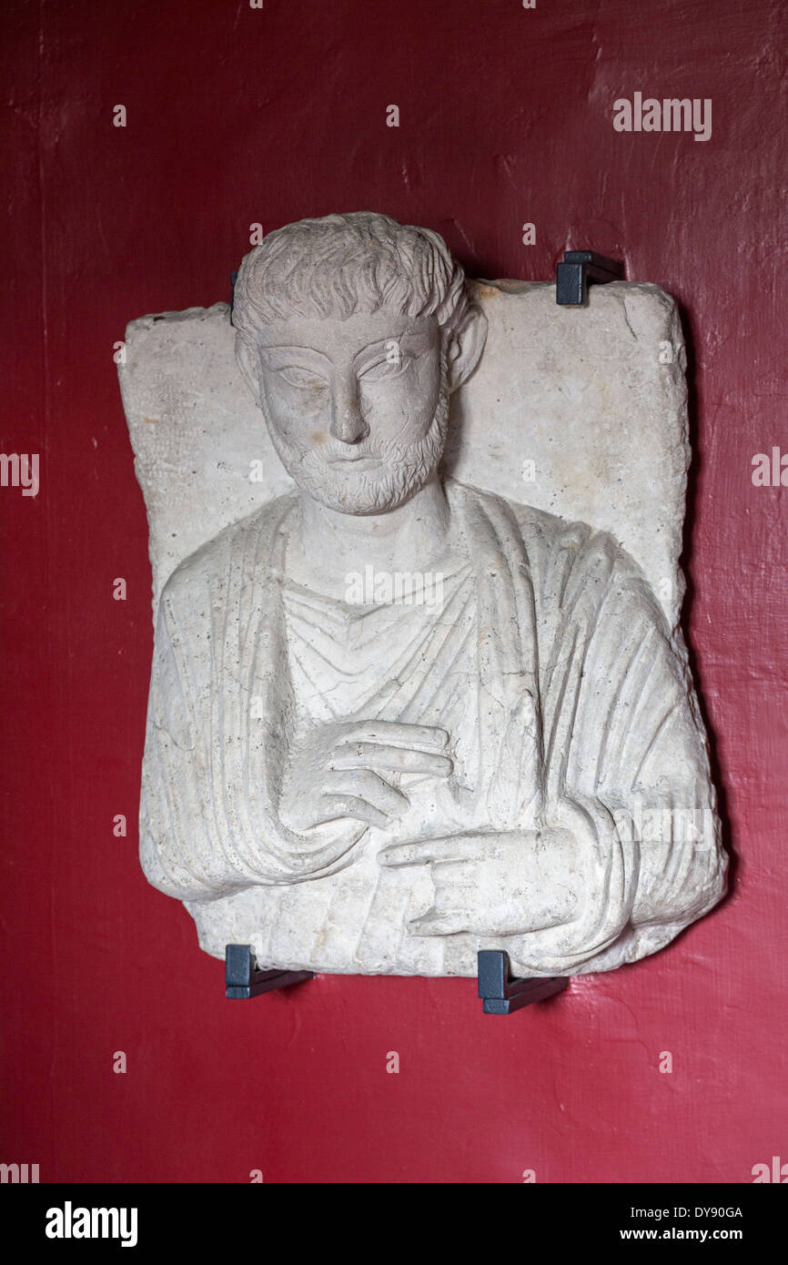 Busto funerario di Palmyra, Museo Gregoriano Egizio, Musei Vaticani, Roma, Italia Foto Stock