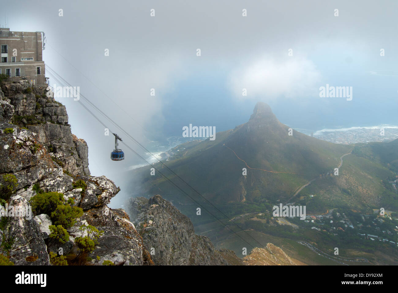 La Cabinovia di Table Mountain Foto Stock