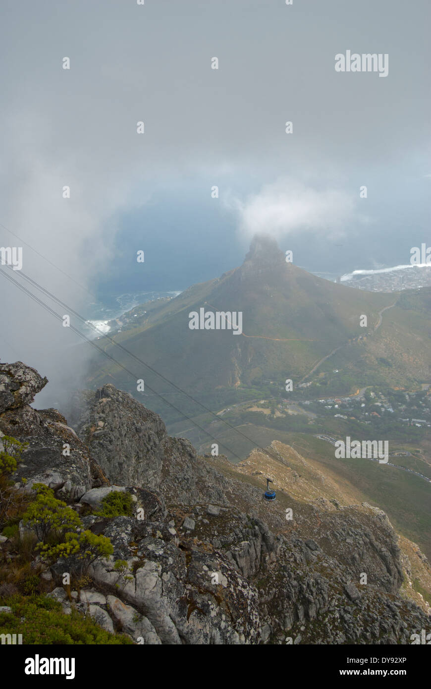 La Cabinovia di Table Mountain Foto Stock