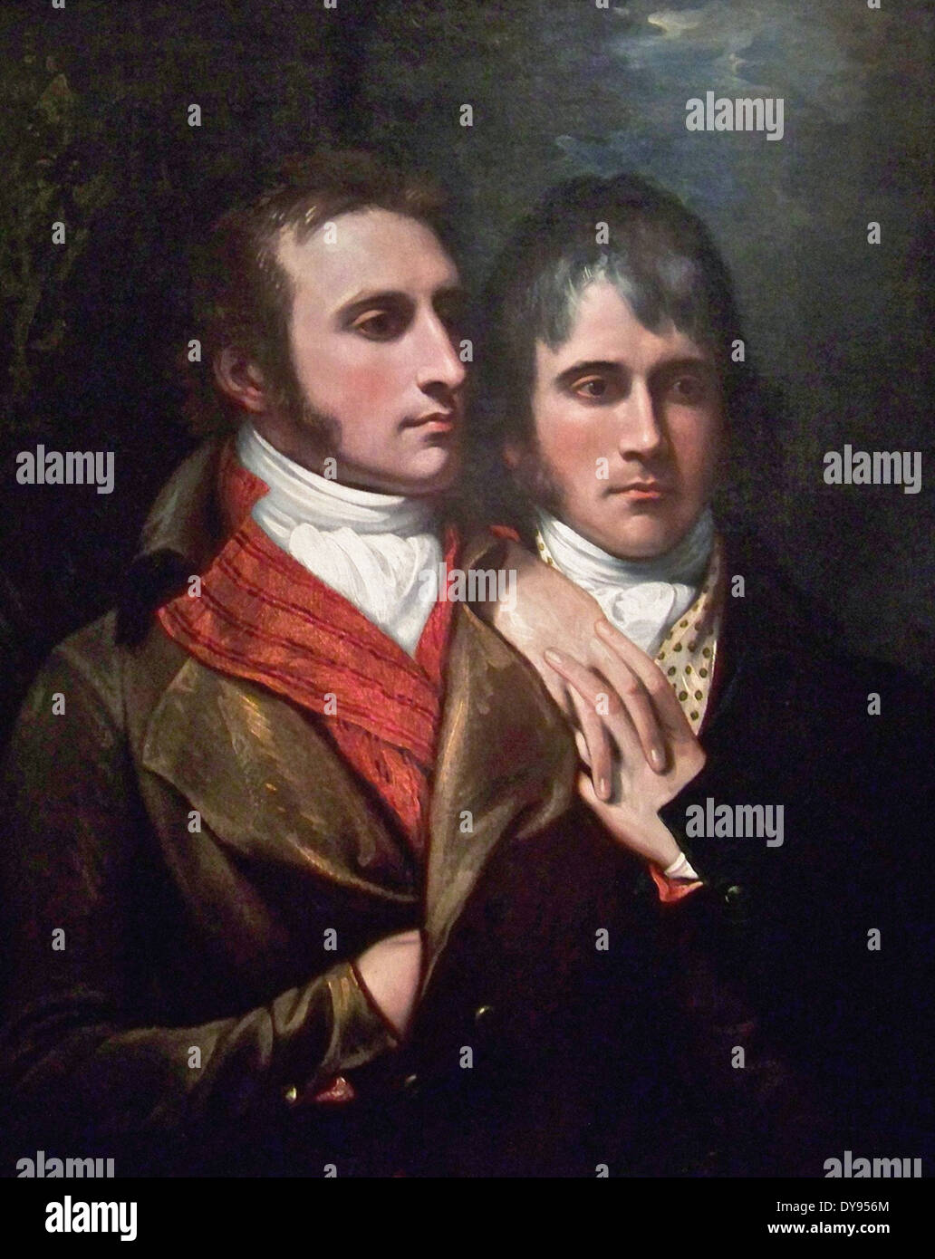 Benjamin West Raphael West e Benjamin West, Jr., figli dell'artista Foto Stock