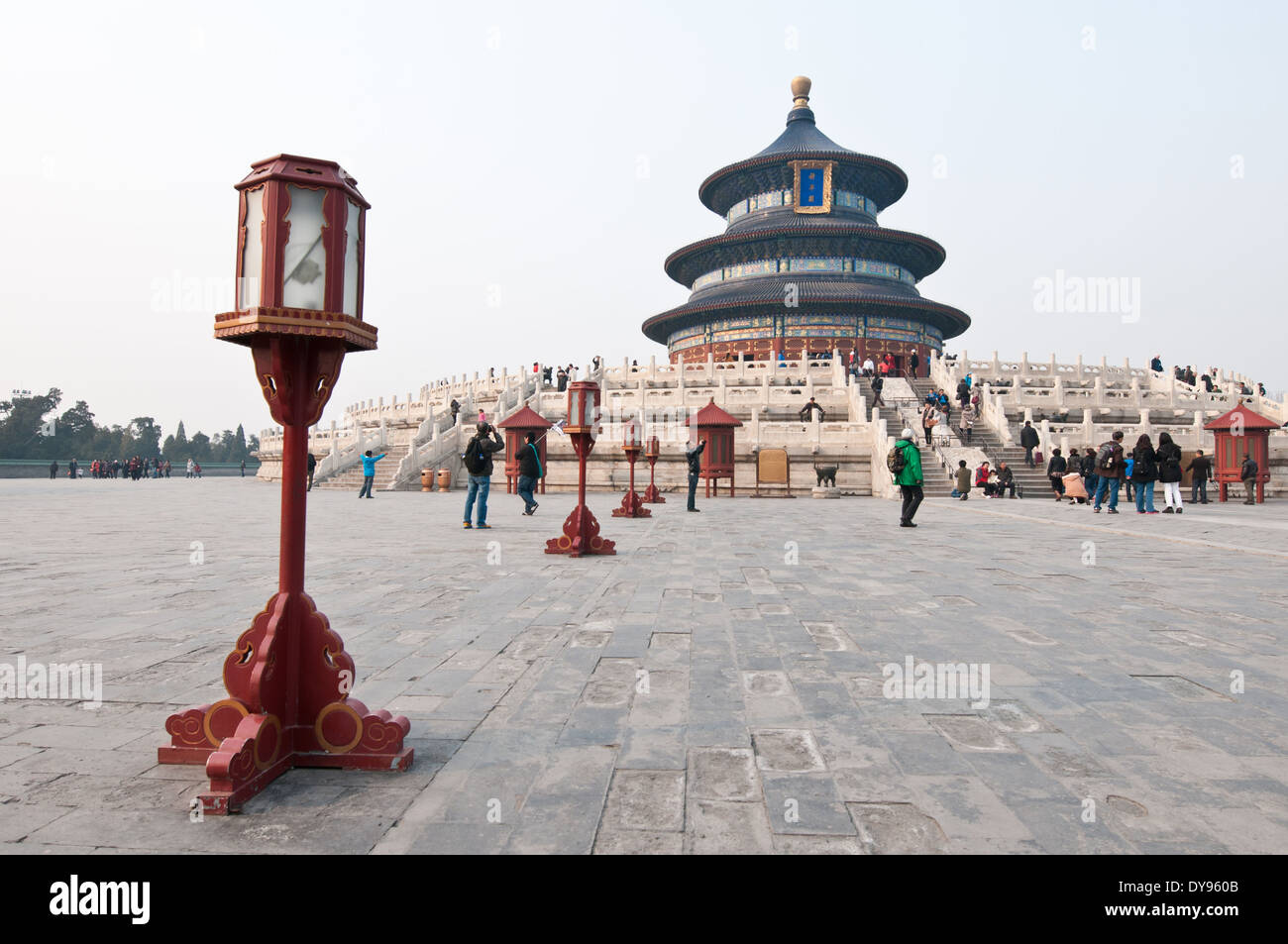 Preghiera del Buon Raccolto nel Tempio Taoista di cielo, Pechino, Cina Foto Stock