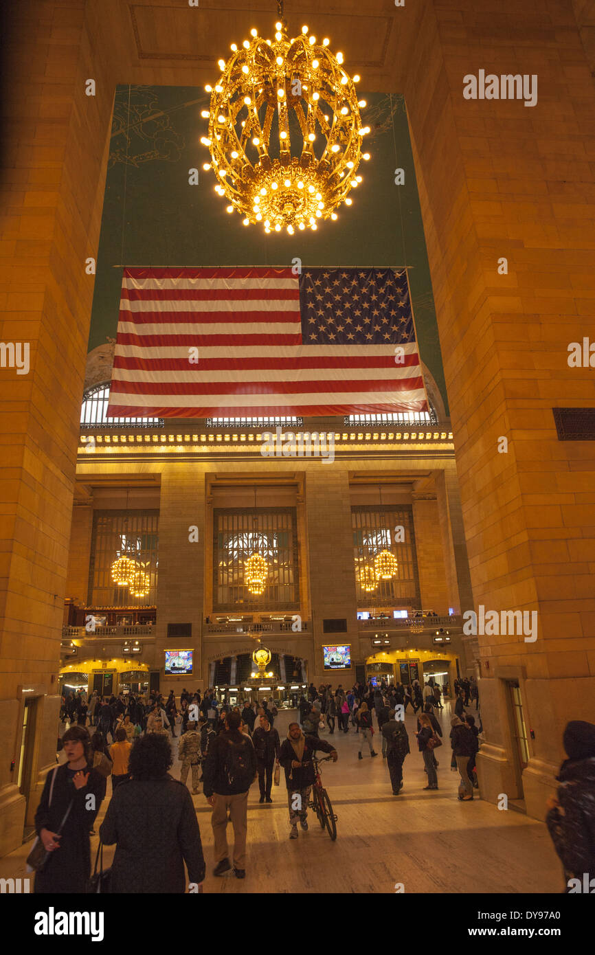 Ingresso nel terminale principale, la Grand Central Station, NYC. Foto Stock