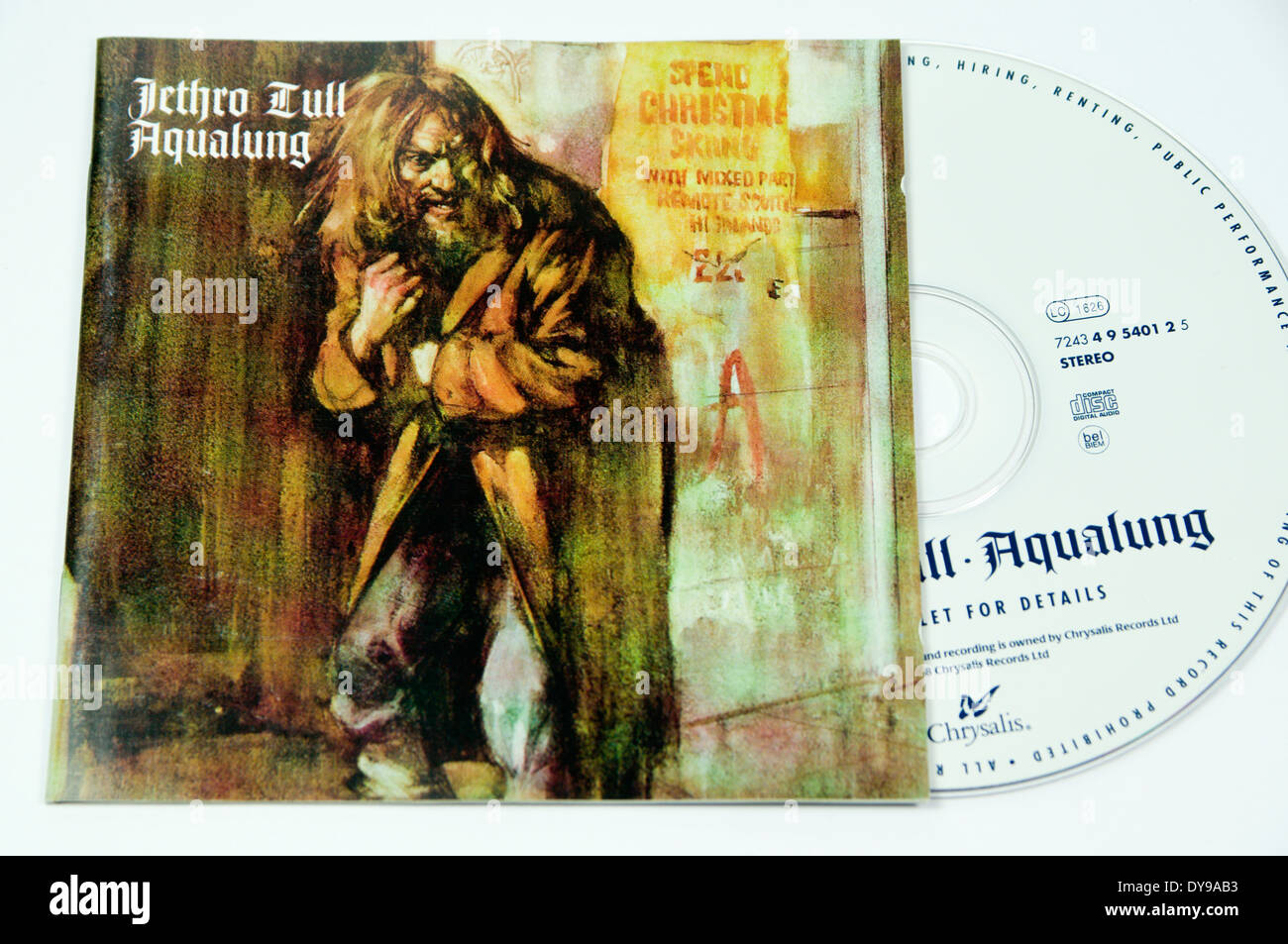 Jethro Tull " Aqualung' prog rock album. Foto Stock