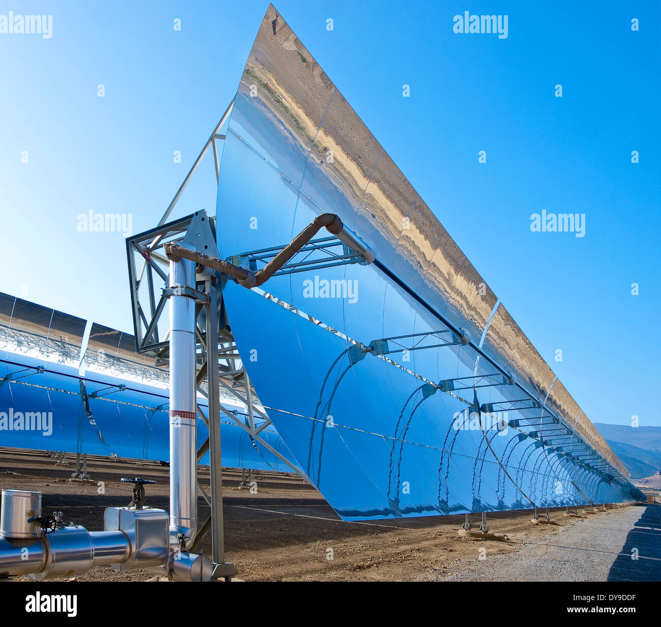 Energia solare termica power plant Andasol 1, Spagna Foto Stock