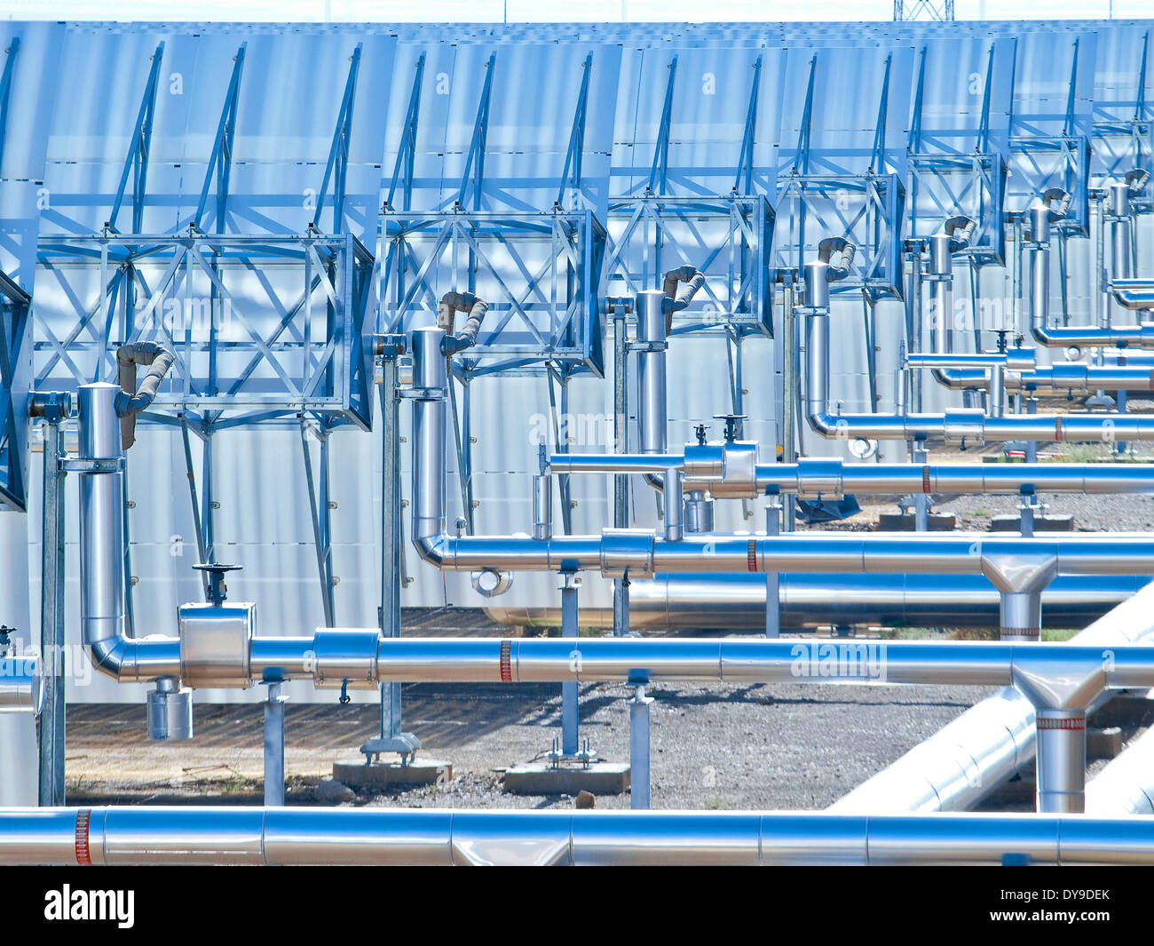 Energia solare termica power plant Andasol 1, Spagna Foto Stock