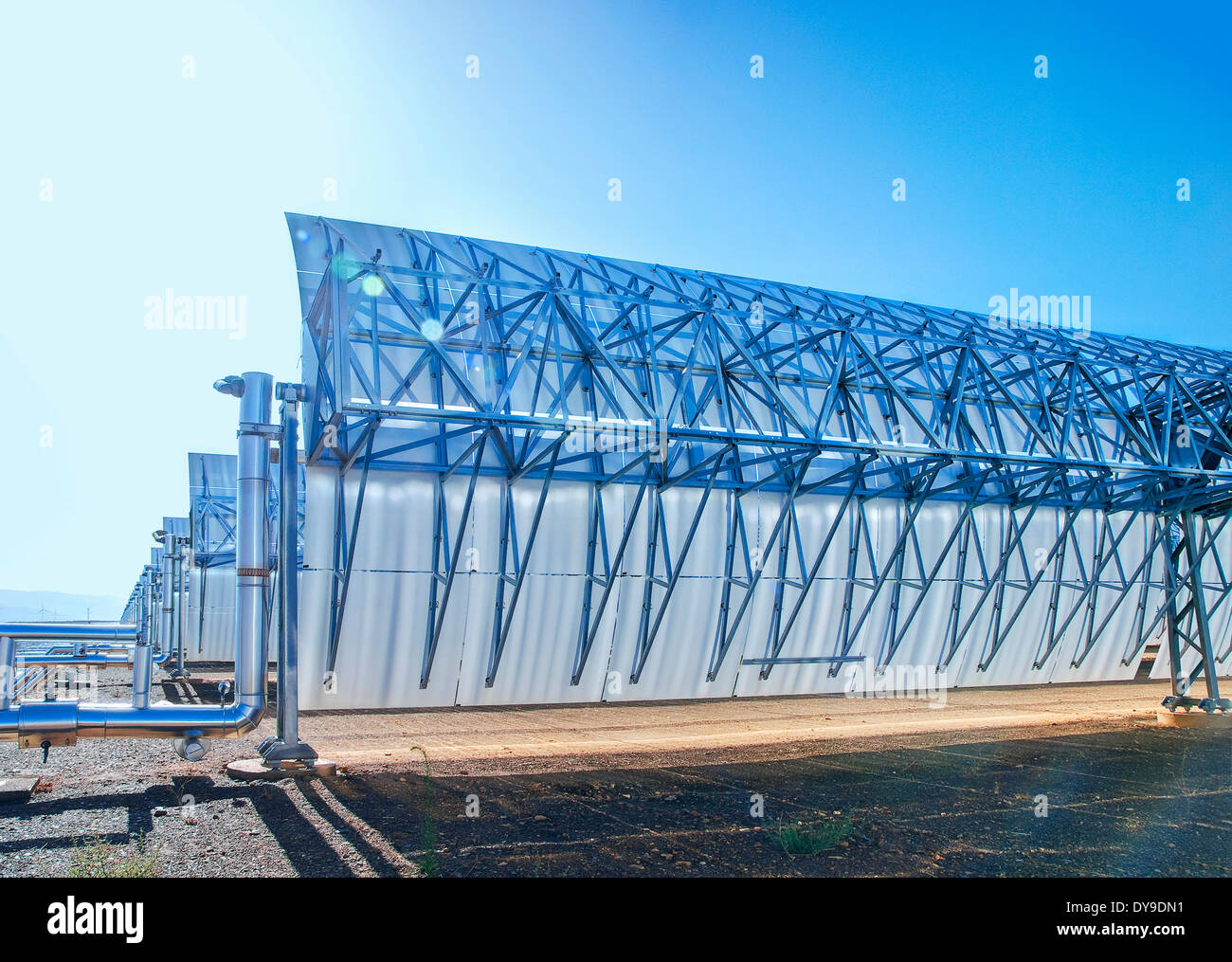 Energia solare termica power plant Andasol 1, Spagna Foto Stock