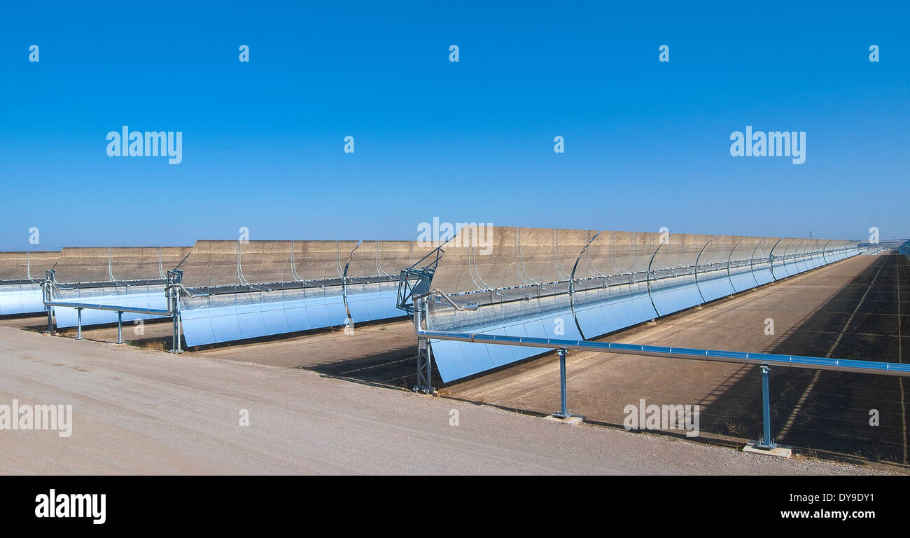 Energia solare termica power plant Andasol 1, Spagna Foto Stock