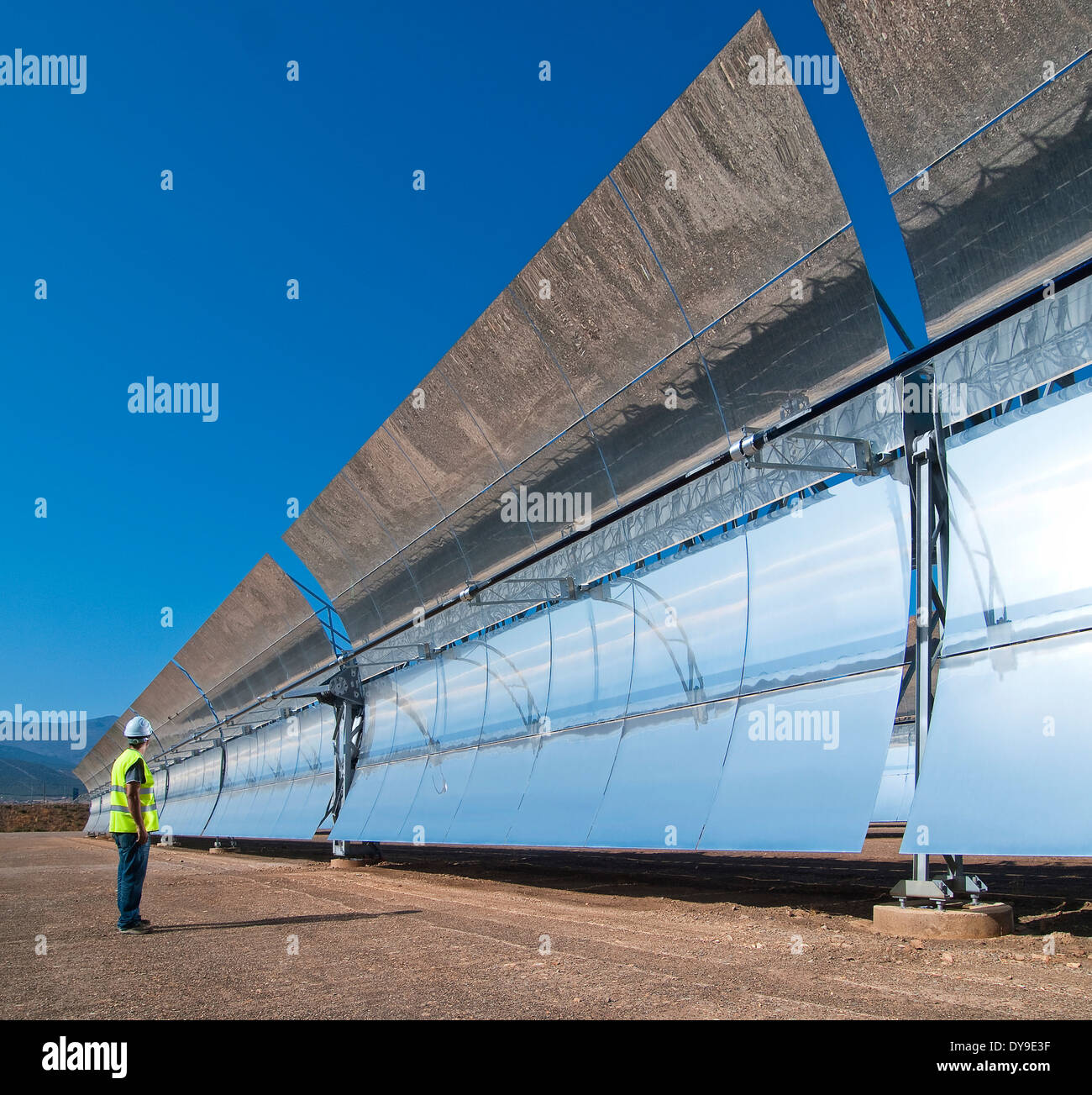 Energia solare termica power plant Andasol 1, Spagna Foto Stock