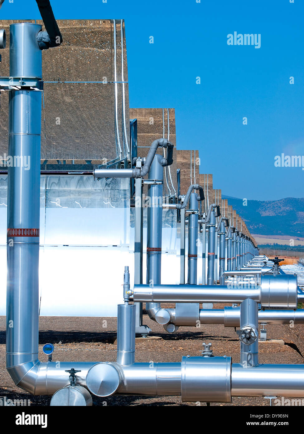 Energia solare termica power plant Andasol 1, Spagna Foto Stock