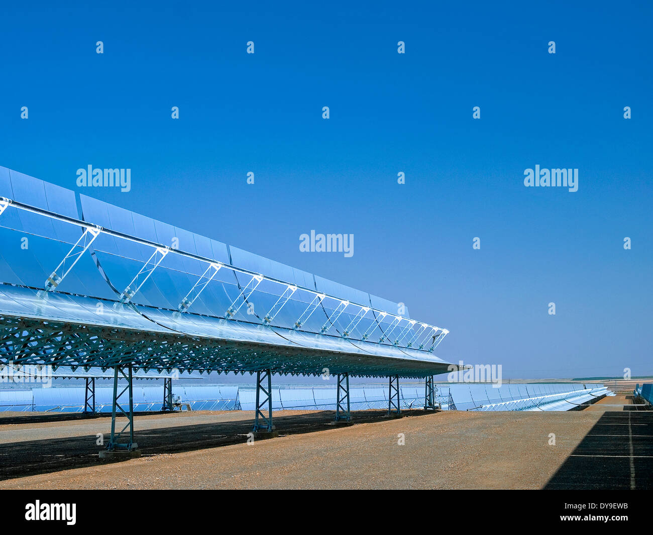 Energia solare termica power plant Andasol 1, Spagna Foto Stock