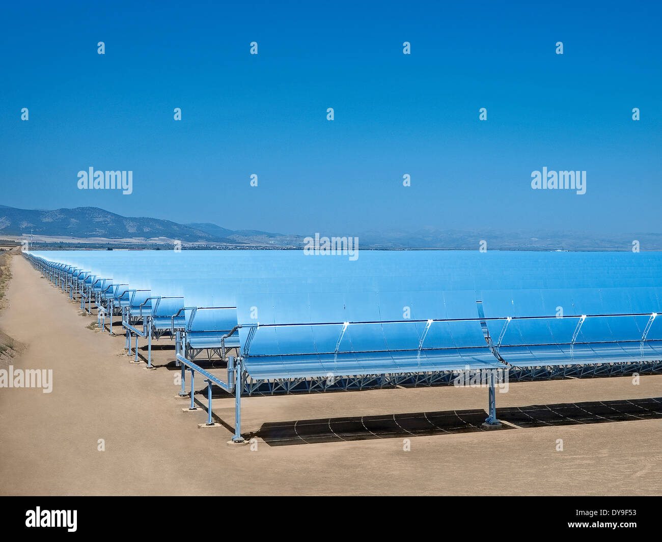 Energia solare termica power plant Andasol 1, Spagna Foto Stock