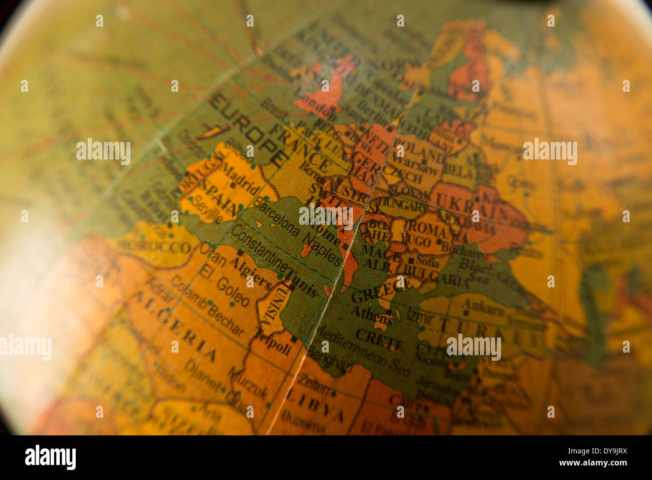 Continente europeo rappresentata in tutto il mondo Foto Stock