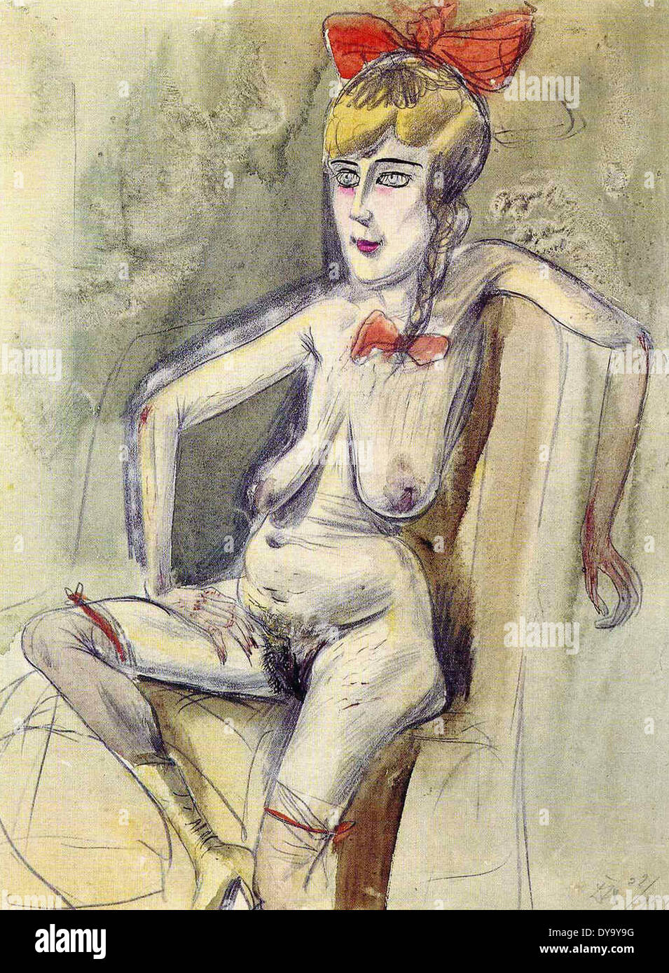 Otto Dix prostituta Foto Stock