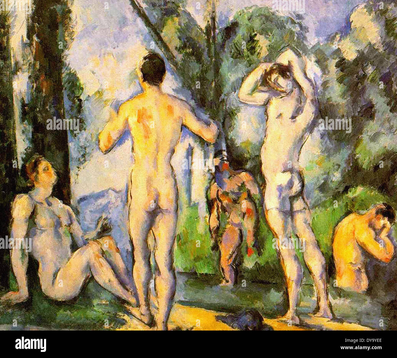 Paul Cezanne bagnanti 1 Foto Stock