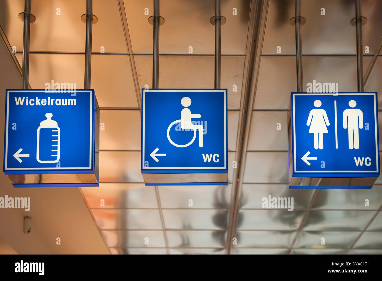 Per wc,Wc, Toilette,WC,Klo,Piktogramm,pittogramma, Foto Stock