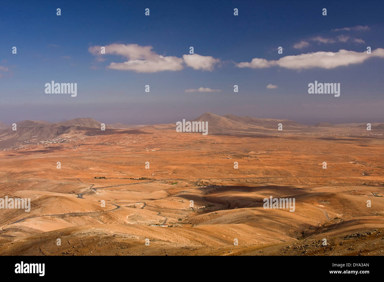 Cercare sintesi vantage point Mirador Morro Velosa Valle de Santa Ines Betancuria Fuerteventura isole Canarie Spagna Europa overvi Foto Stock