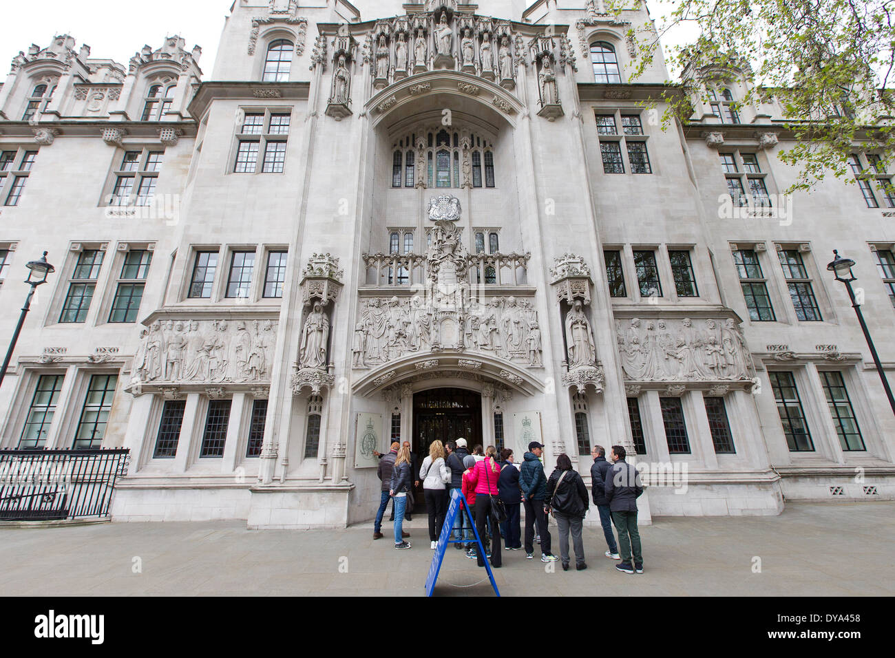 La Corte Suprema finale di corte di appello in piazza del Parlamento di Londra. Foto Stock