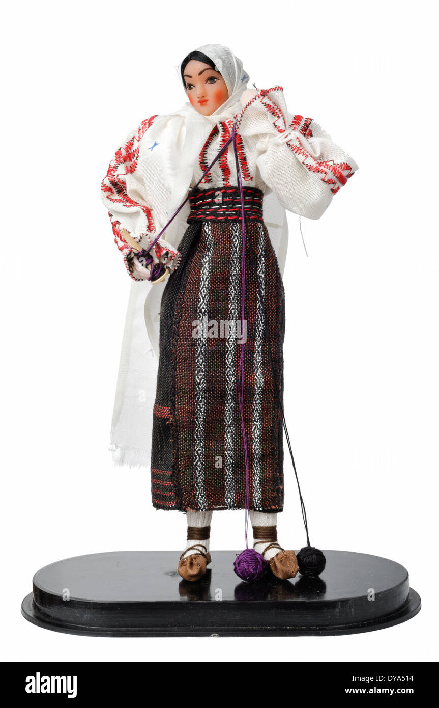 Folklore doll - cultura europea Foto Stock