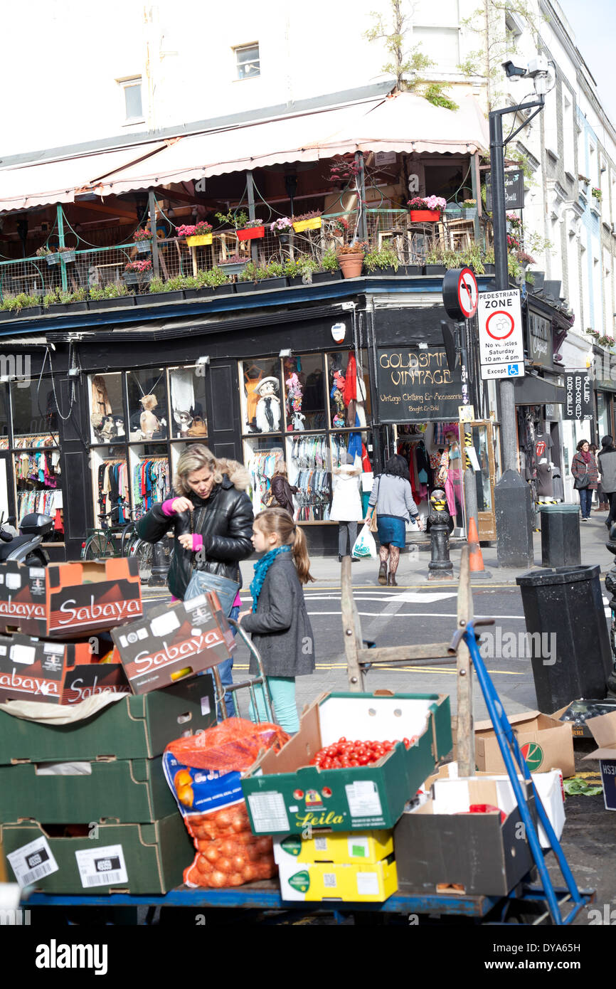 Portobello Rd Market - London W11 - REGNO UNITO Foto Stock