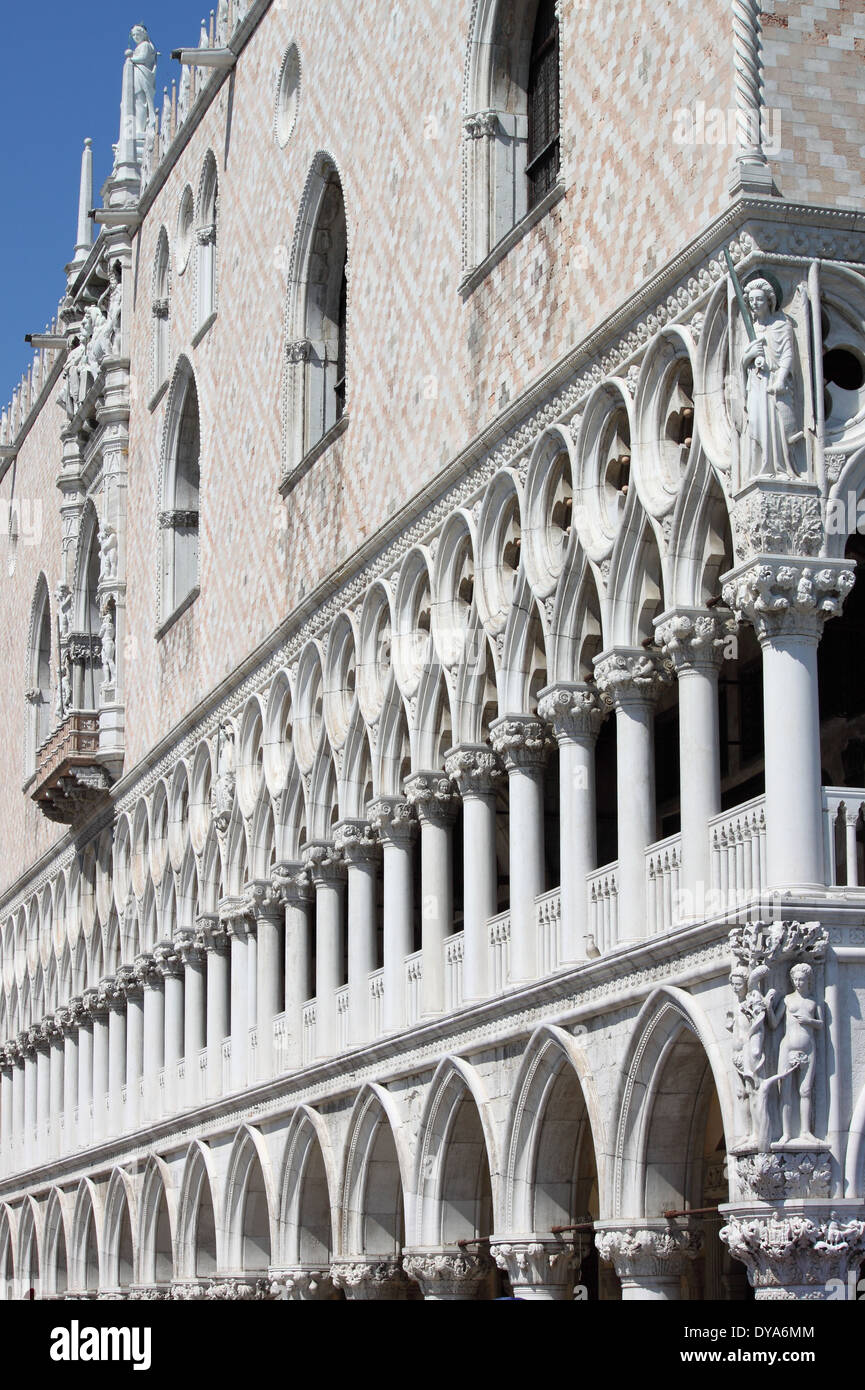 Palazzo Ducale a Venezia, Italia Foto Stock