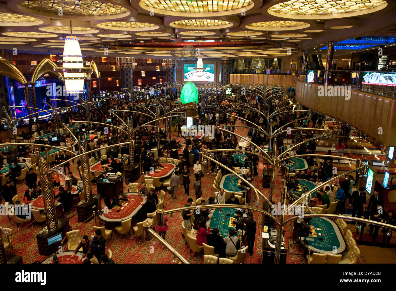 Casinò, Cina, Asia, gioco d'azzardo, Grand Lisboa, Macao, Macao, interno nessun modello di rilascio, Foto Stock