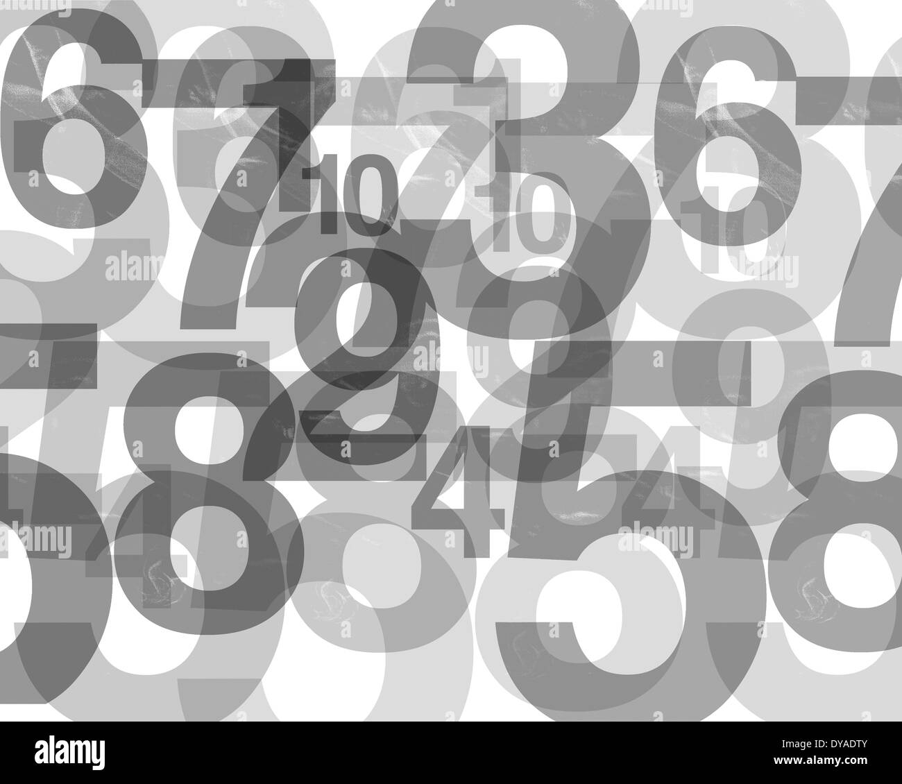GRAPHIC DESIGN: Il gioco dei numeri Foto Stock