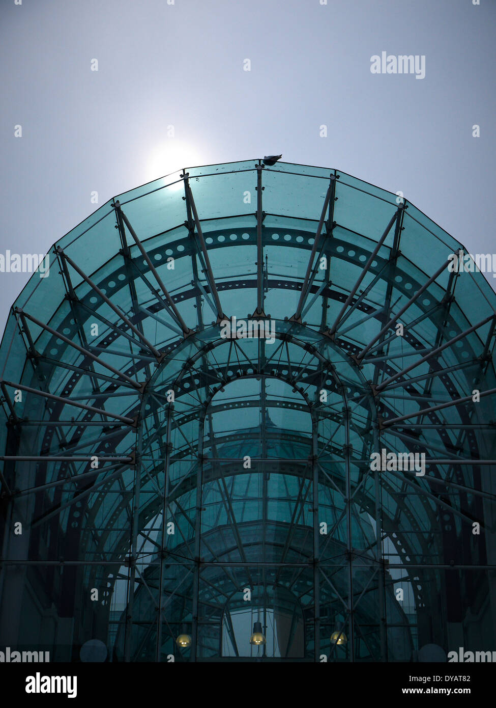 Dettaglio della tettoia di Clayton Square Shopping Mall in Liverpool Regno Unito Foto Stock