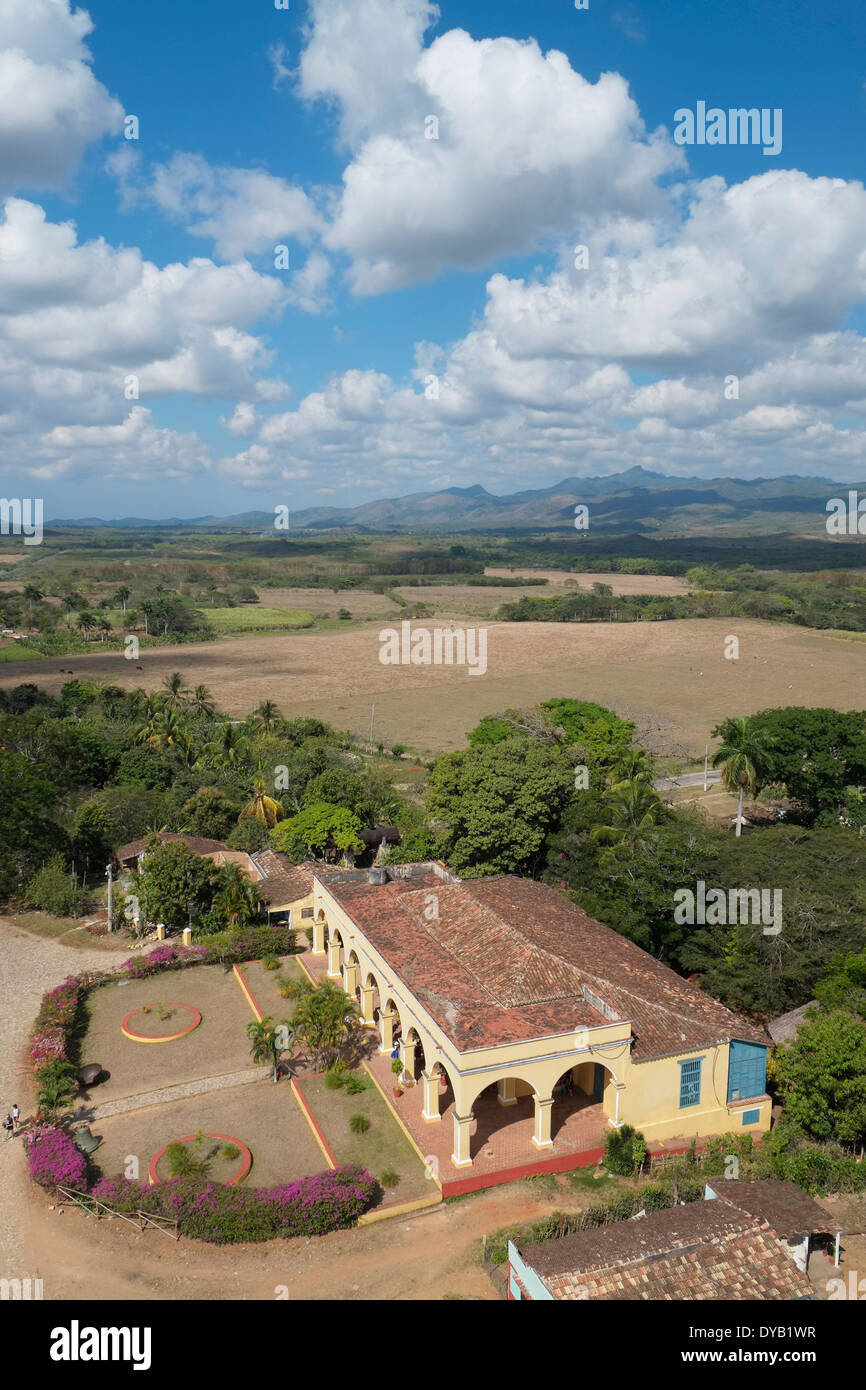 La casa colonica del XVIII secolo a Manaca Iznaga piantagione di zucchero. Iznaga, Cuba. Foto Stock