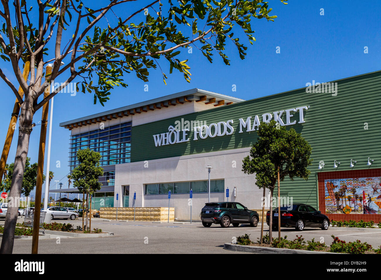 Un supermercato Whole Foods Market in Oxnard in California presso il centro commerciale chiamato la raccolta Foto Stock