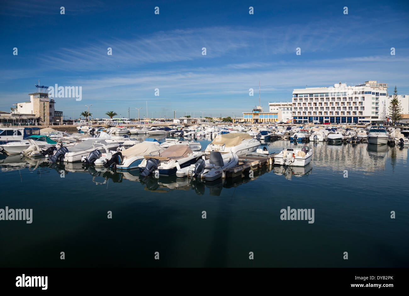 Faro Marina, Algarve, PORTOGALLO Foto Stock